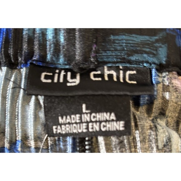 City Chic Women’s Plus Size L (20) Kira Print Pant In Etched Floral Black - Picture 11 of 12